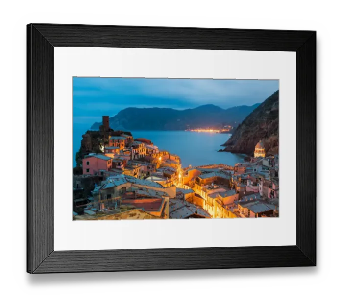 Framed Print : Vernazza dawn