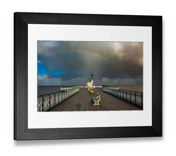 Framed Print : Penarth Pier Rainbow Framed Print : Penarth Pier Rainbow