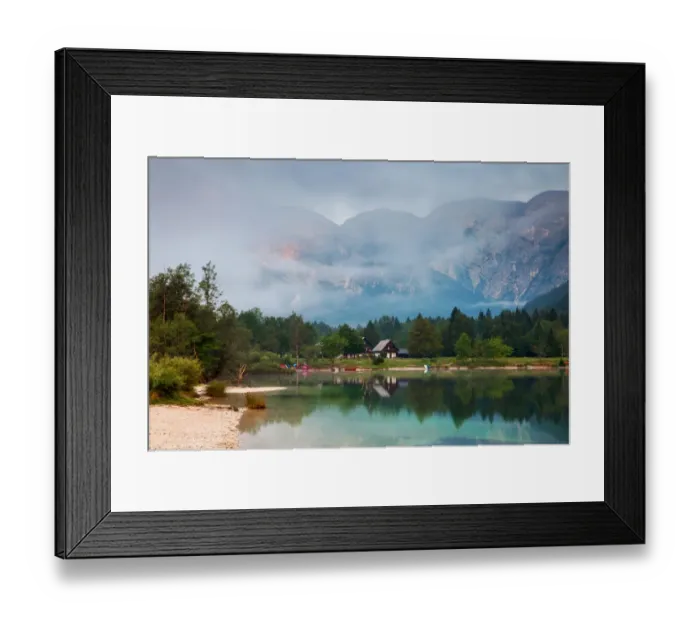 Framed Print : Atmospheric Lake Bohinj Framed Print : Atmospheric Lake Bohinj