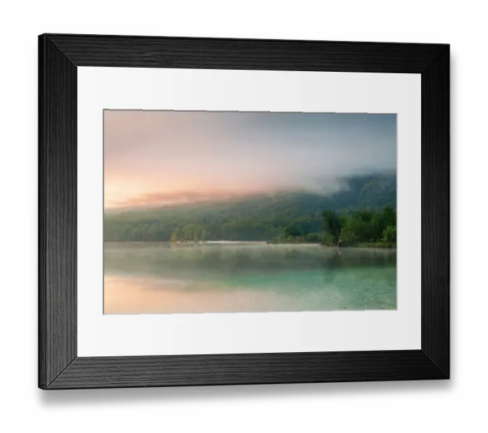 Framed Print : Atmospheric Lake Bohinj Framed Print : Atmospheric Lake Bohinj