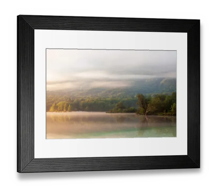 Framed Print : Atmospheric Lake Bohinj Framed Print : Atmospheric Lake Bohinj