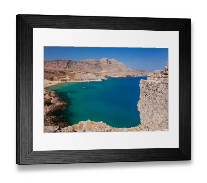 Framed Print : Heraki Beach