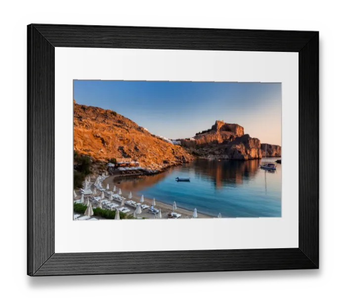 Framed Print : Rhodes - Saint Pauls Bay