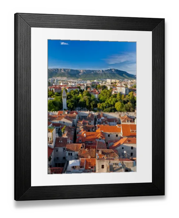 Framed Print : Croatia - Old vs New Framed Print : Croatia - Old vs New