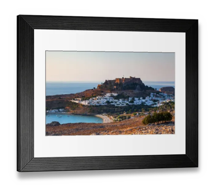 Framed Print : Lindos View Framed Print : Lindos View
