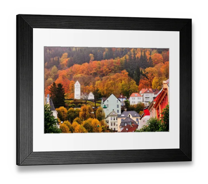 Framed Print : Bergen Autumn