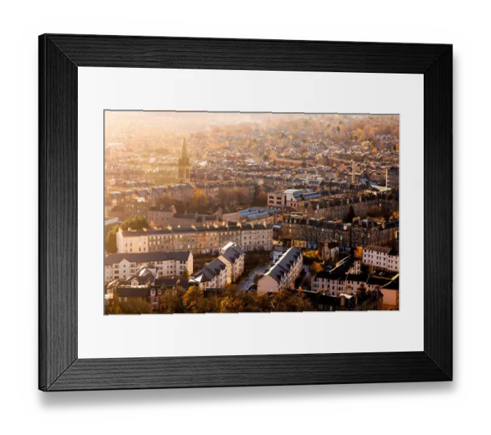 Framed Print : Edinburgh - Golden Morning Framed Print : Edinburgh - Golden Morning