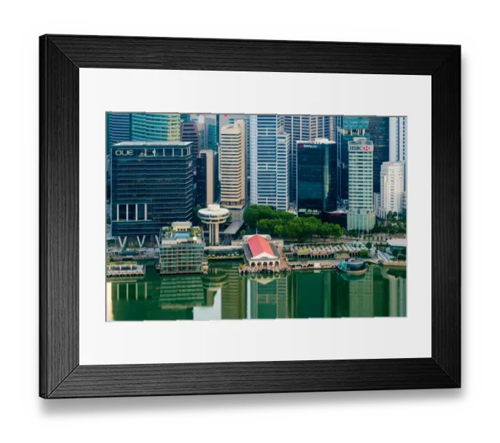 Framed Print : Downtown Singapore