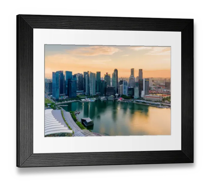 Framed Print : Downtown Singapore Framed Print : Downtown Singapore