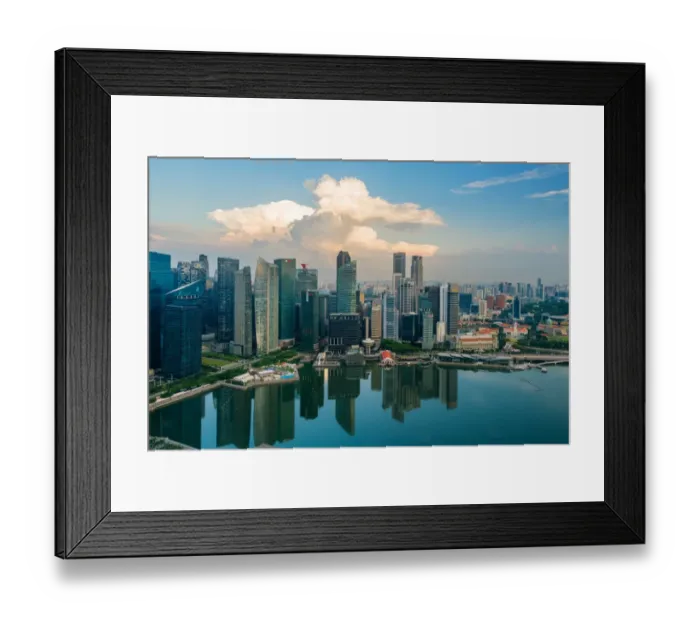 Framed Print : Downtown Singapore Framed Print : Downtown Singapore