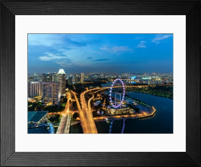 Framed Print : Singapore skyline Framed Print : Singapore skyline