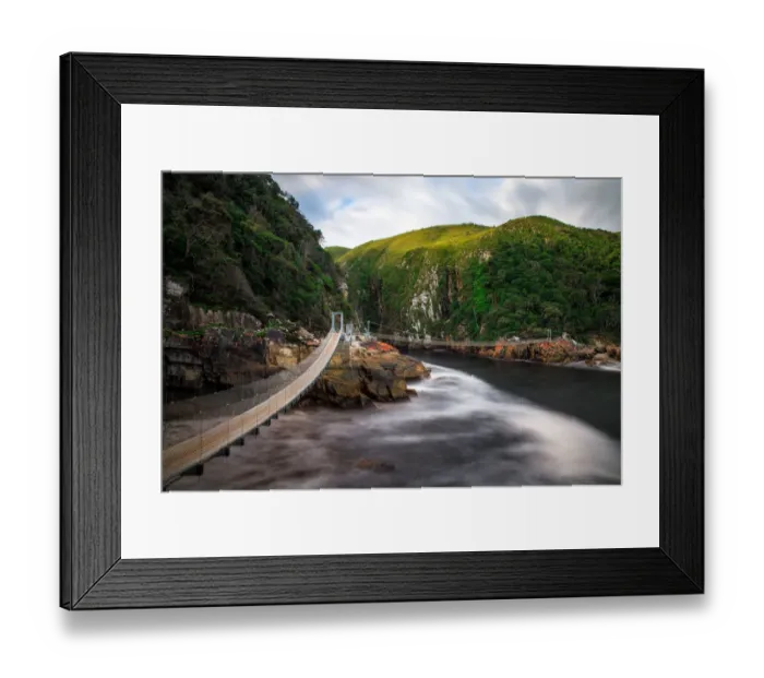Framed Print : Rope bridge Framed Print : Rope bridge