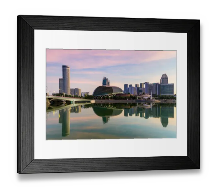 Framed Print : Singapore Skyline Framed Print : Singapore Skyline