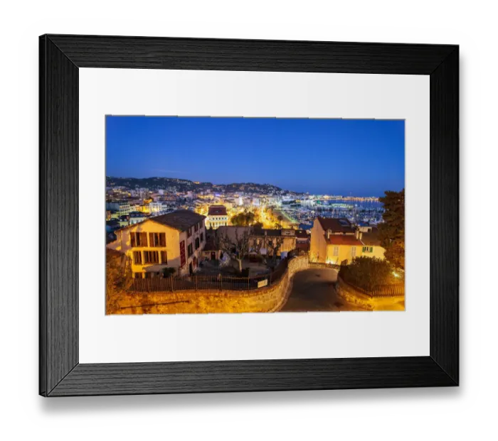 Framed Print : Cannes city