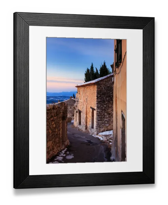 Framed Print : Lane throught houses Framed Print : Lane throught houses