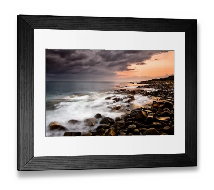 Framed Print : Seascape. As cold fronts passes the Eastern Cape coastline Framed Print : Seascape. As cold fronts passes the Eastern Cape coastline
