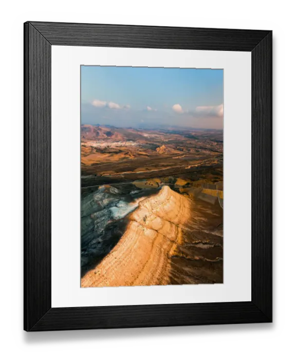Framed Print : Rugged. Morning light brings out the rugged landscape of Goreme National Framed Print : Rugged. Morning light brings out the rugged landscape of Goreme National