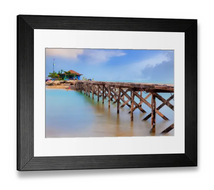 Framed Print : Beach. Late evening light compliments an idyllic scene along Lamai beach