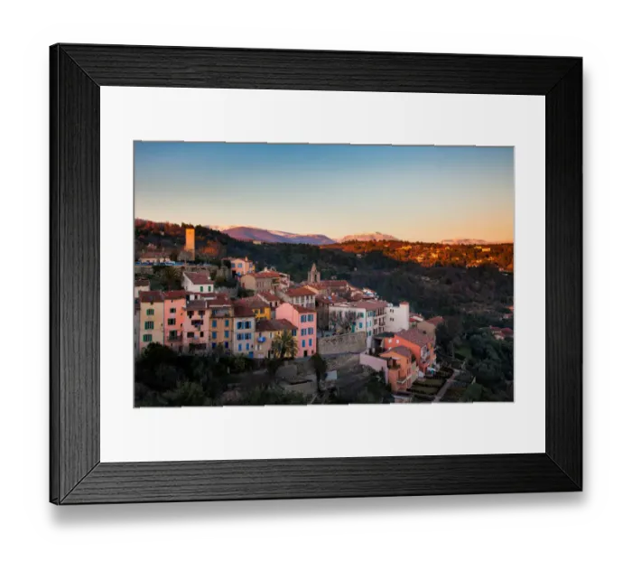 Framed Print : Mountain village