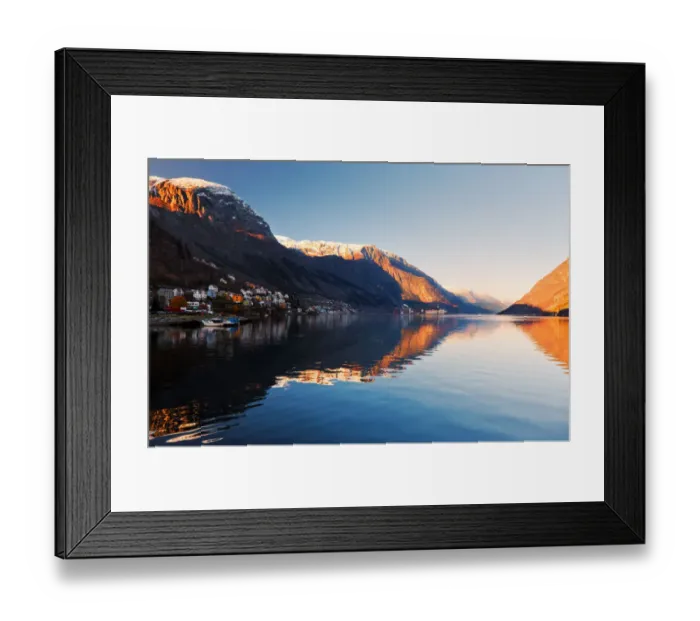 Framed Print : Fjord town Framed Print : Fjord town