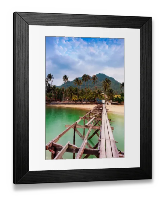 Framed Print : Bridge to Paradise Framed Print : Bridge to Paradise