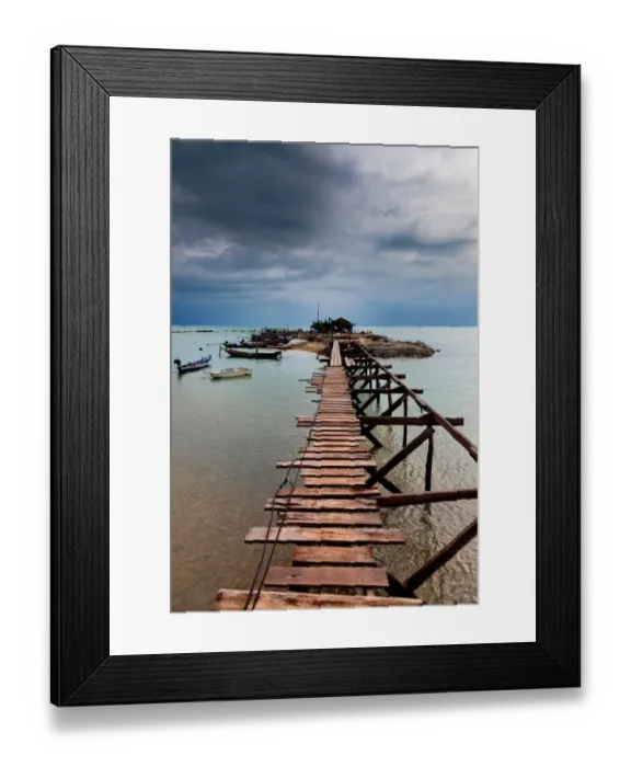 Framed Print : Storm over Paradise