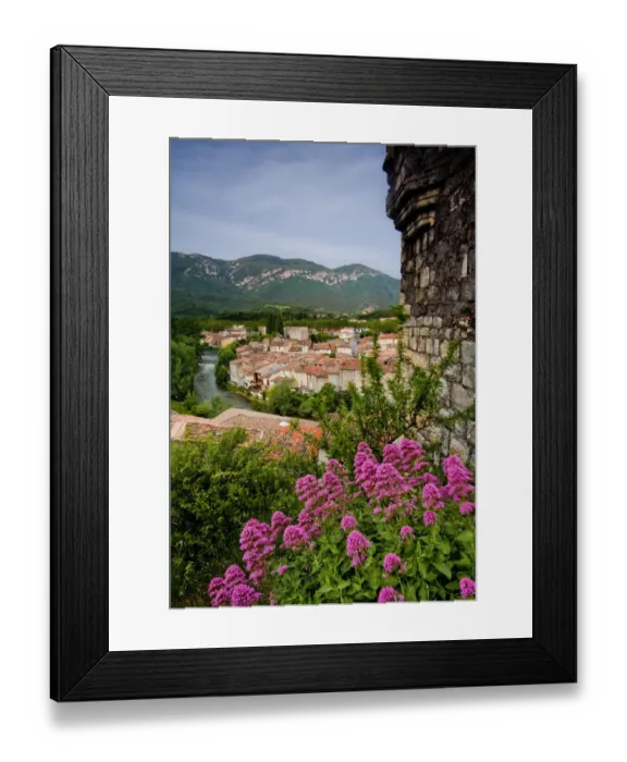 Framed Print : View of French village Framed Print : View of French village