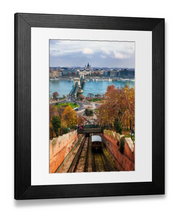 Framed Print : Budapest - Climbing Castle Hill
