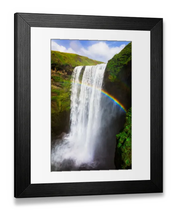 Framed Print : Skogafoss is waterfall in southern Iceland
