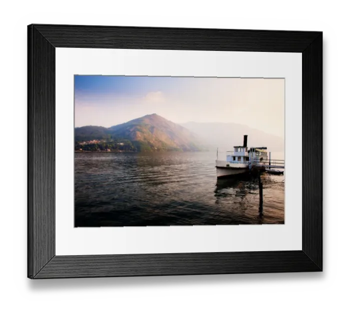 Framed Print : Italy, Lake Como Tranquil