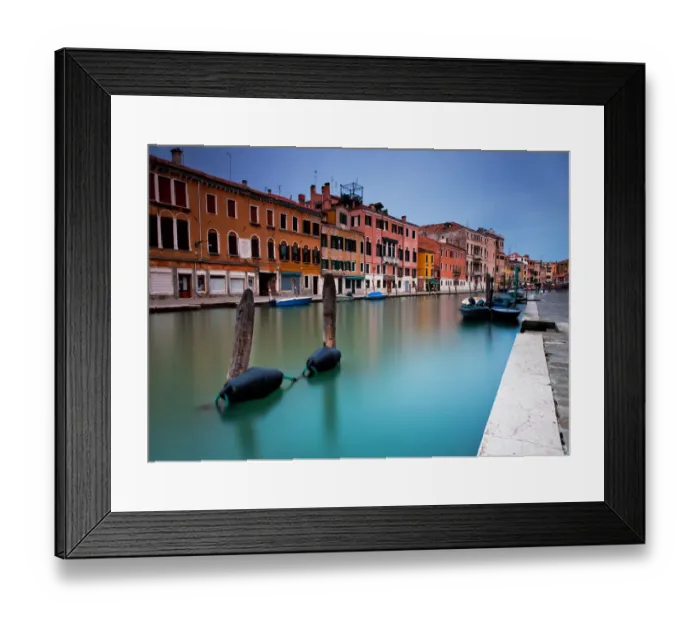 Framed Print : Buildings beside lake, Venice, Italy