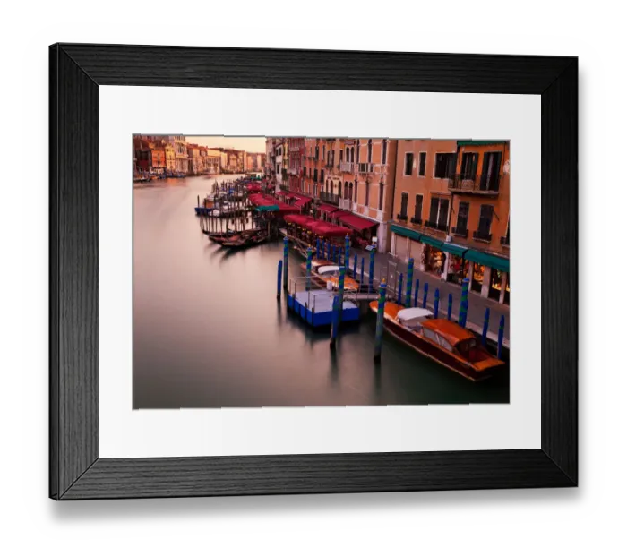 Framed Print : Boats line