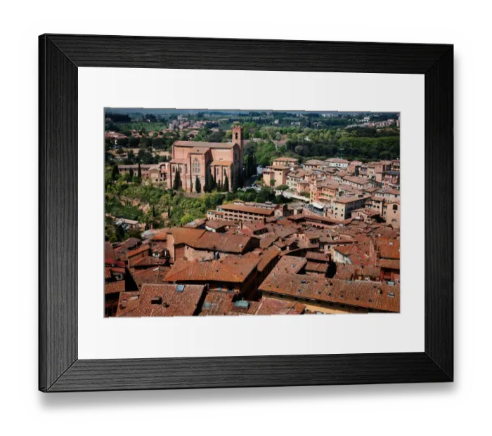 Framed Print : Burnt sienna