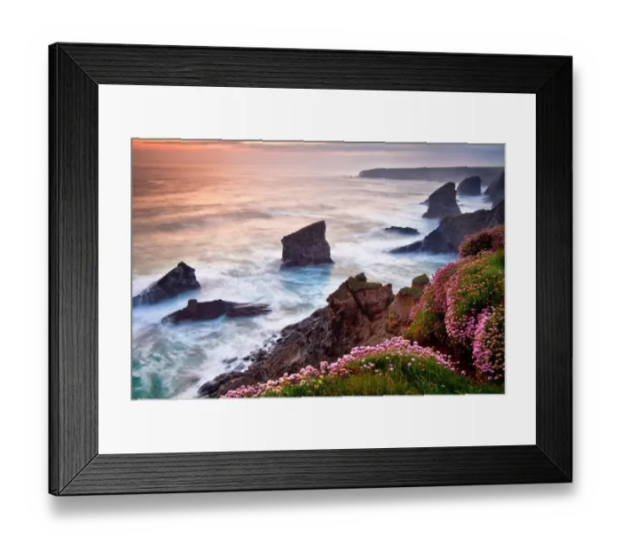 Framed Print : England Cornwall, Fragmented Coastline Framed Print : England Cornwall, Fragmented Coastline