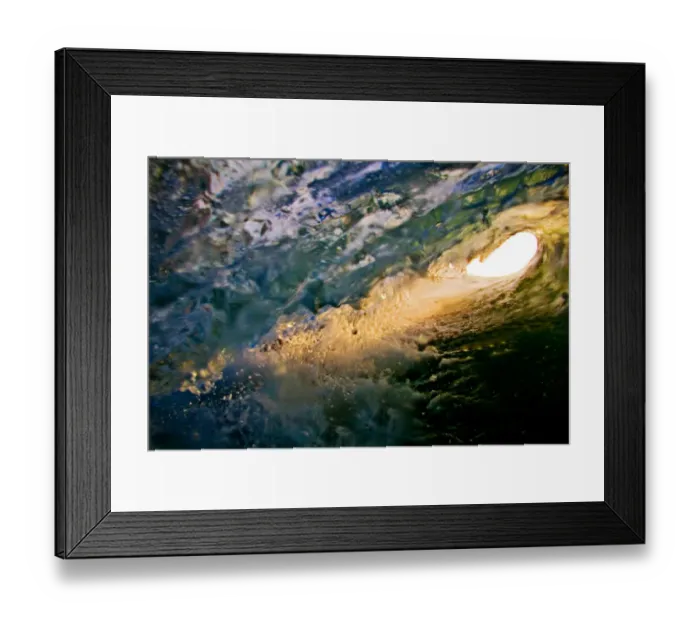 Framed Print : Inside a Wave Framed Print : Inside a Wave