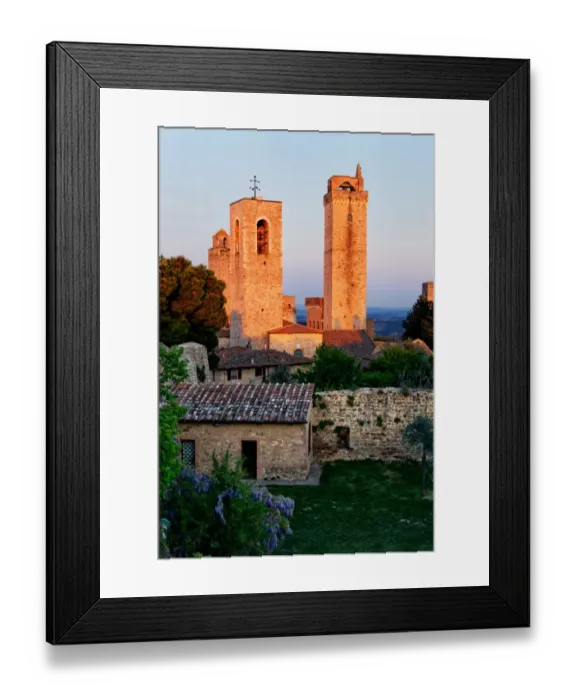 Framed Print : Italy - San Gimignano: The Watch Towers Framed Print : Italy - San Gimignano: The Watch Towers