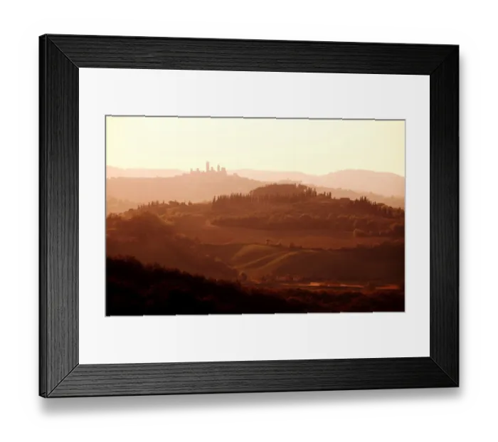 Framed Print : Walled hill town in Tuscany Framed Print : Walled hill town in Tuscany