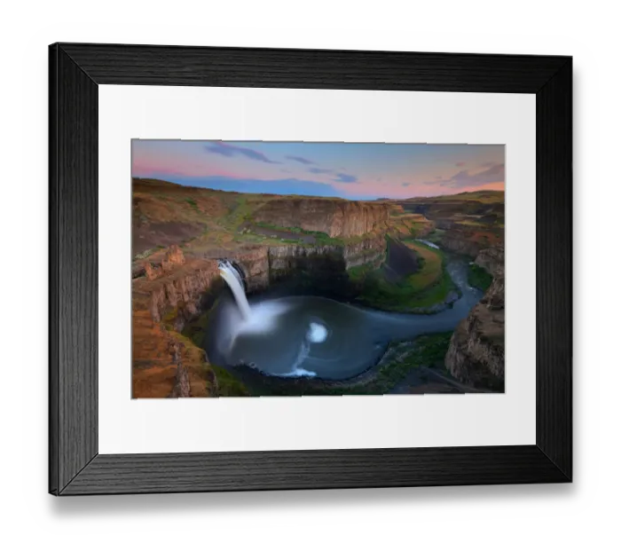 Framed Print : Palouse Falls Sunset Framed Print : Palouse Falls Sunset
