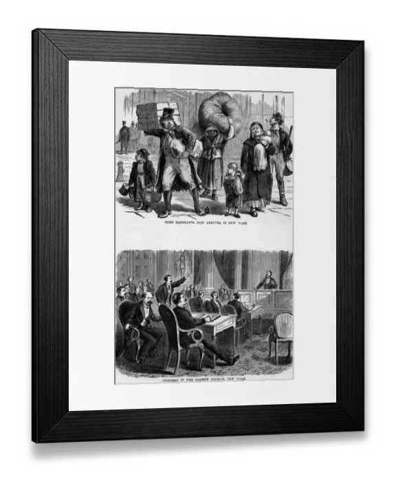 Framed Print : Irish in New York Framed Print : Irish in New York