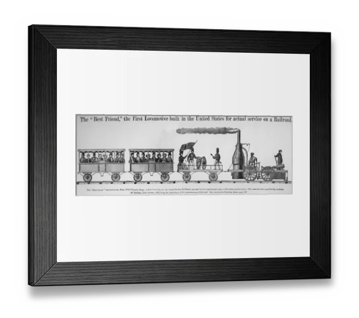 Framed Print : First American Locomotive Framed Print : First American Locomotive