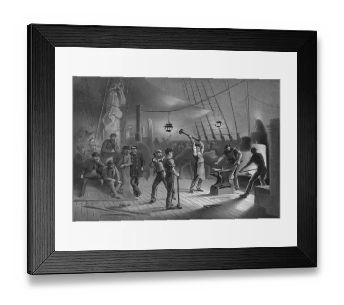 Framed Print : Atlantic Cable Laying Framed Print : Atlantic Cable Laying