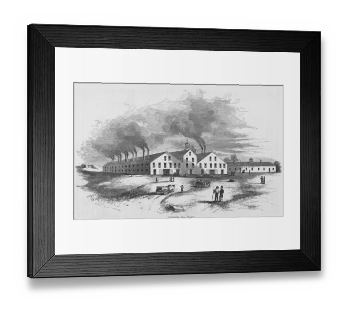 Framed Print : Pembroke Iron Works Framed Print : Pembroke Iron Works