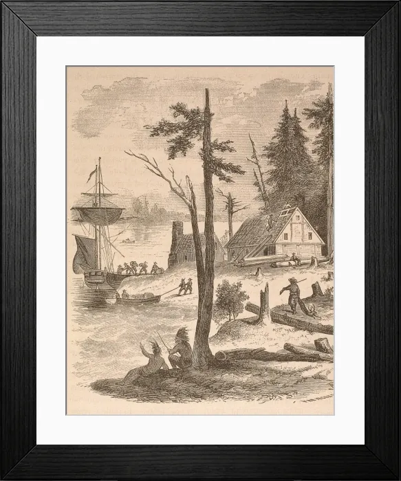 Framed Print : First NY Settlement Framed Print : First NY Settlement