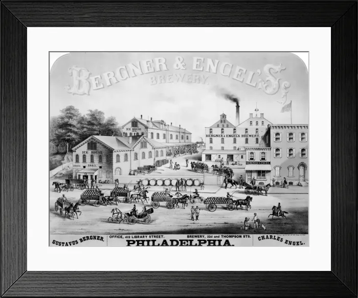 Framed Print : 19th Century Brewery Framed Print : 19th Century Brewery