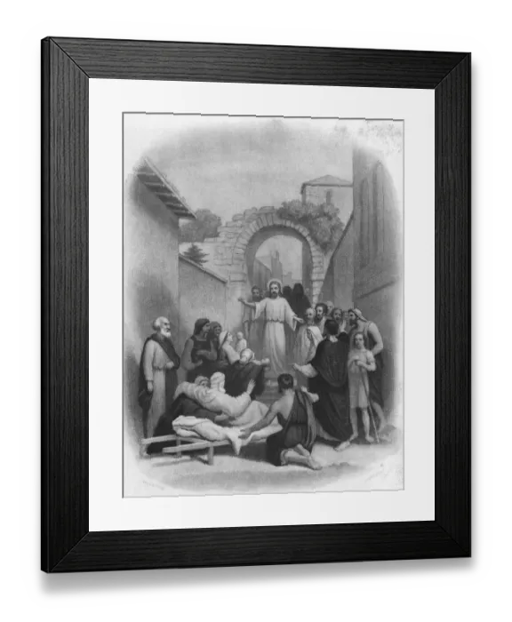 Framed Print : Jesus Healing The Sick Framed Print : Jesus Healing The Sick