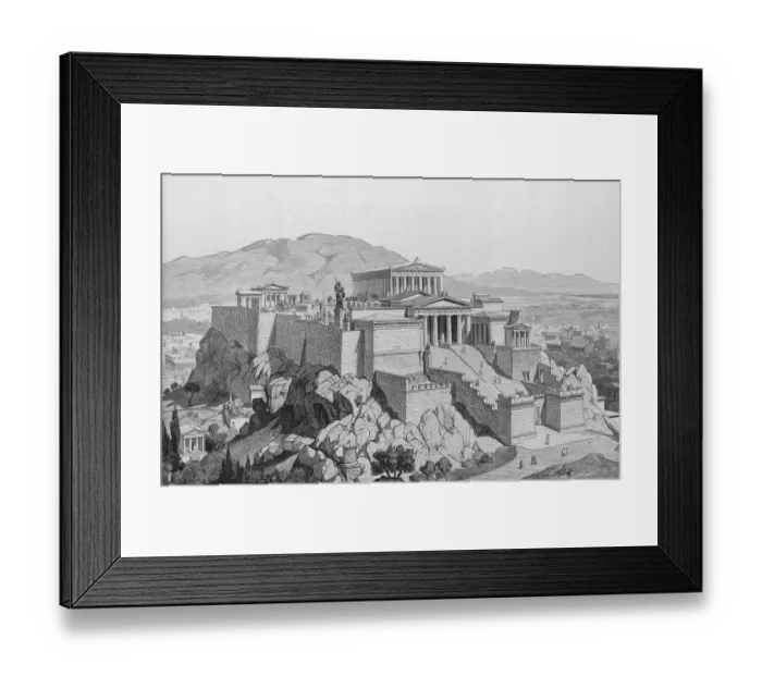 Framed Print : View Of The Acropolis Framed Print : View Of The Acropolis
