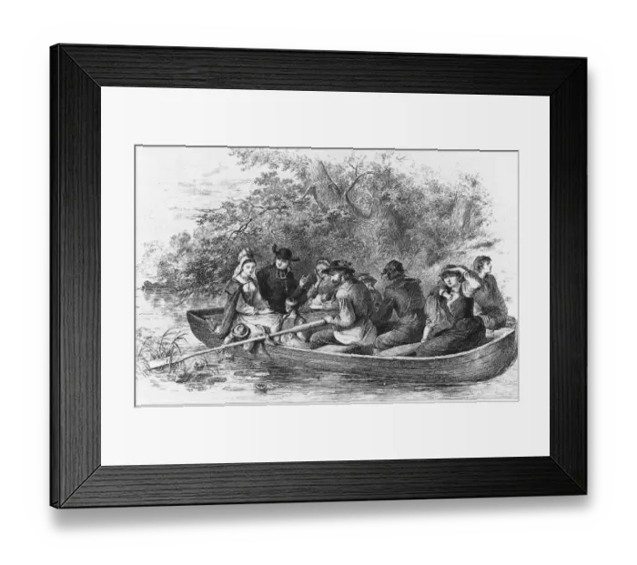 Framed Print : Scene From Longfellows Evangeline