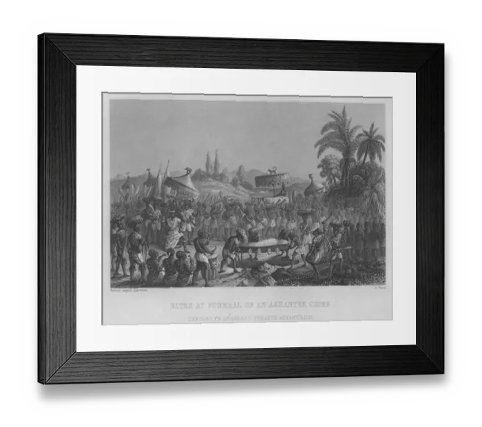 Framed Print : Ashanti Chief Funeral Framed Print : Ashanti Chief Funeral