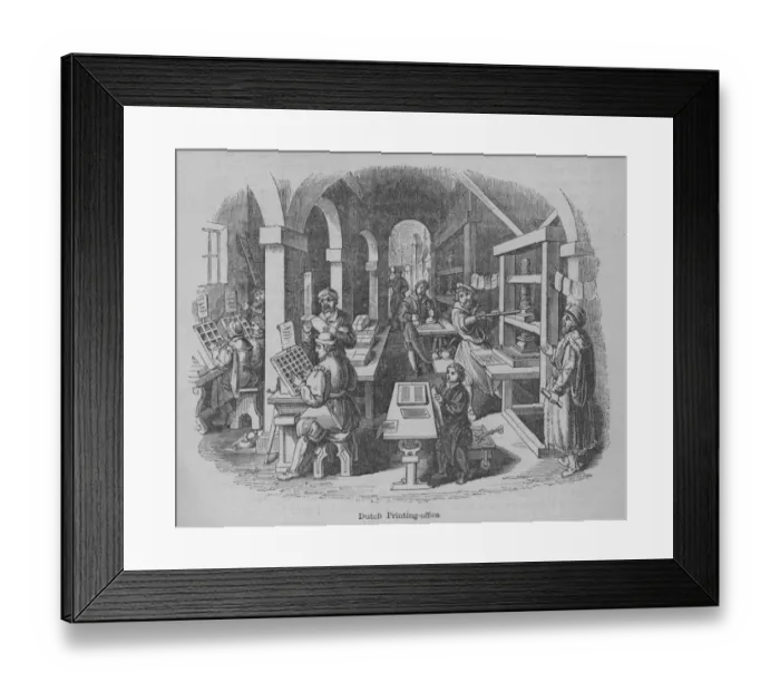 Framed Print : Dutch Printing Office Framed Print : Dutch Printing Office