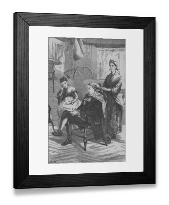 Framed Print : Visiting The Hairdresser